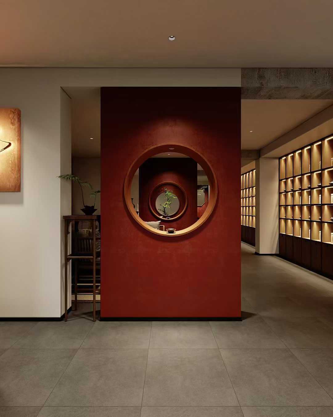 茶舍‖东方几何图形的秩序感（图ZMzkxMTY1ODMy） - 商业空间设计 - 站酷设计师Z672219968原创素材 - 站酷ZCOOL