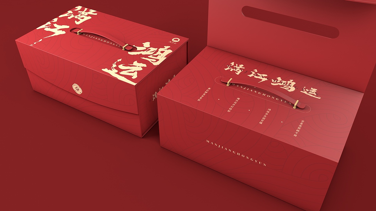 满江红蒸碗礼盒包装设计