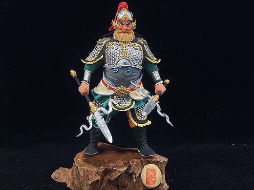 康健面塑《隋唐猛将》