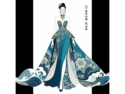 ✨ 【这件礼服里，藏着半部东方美学史｜南京云锦高定全解析】 ✨