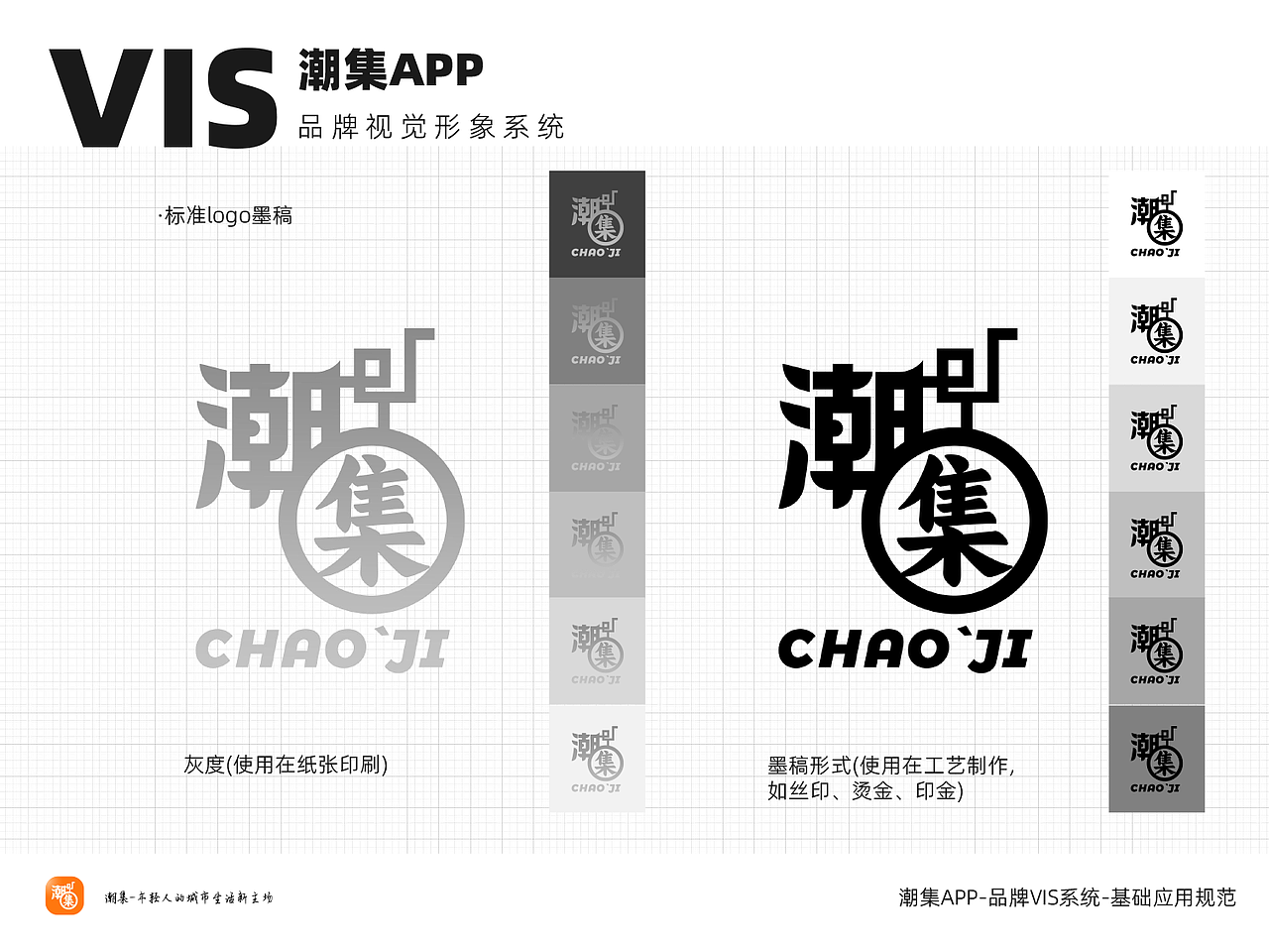 潮集APP-品牌VI应用系统