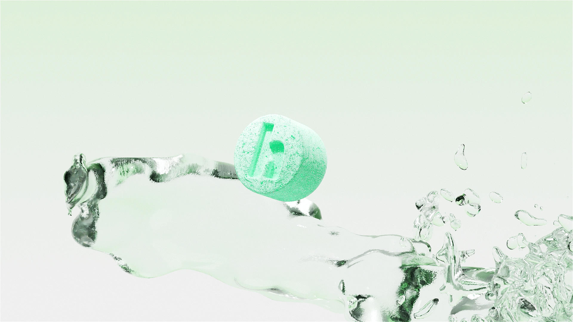 清洁泡腾片——三维设计