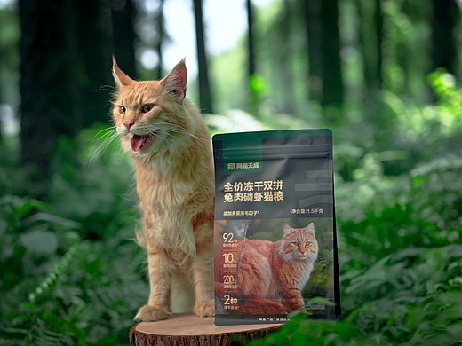 网易兔肉磷虾猫粮拍摄