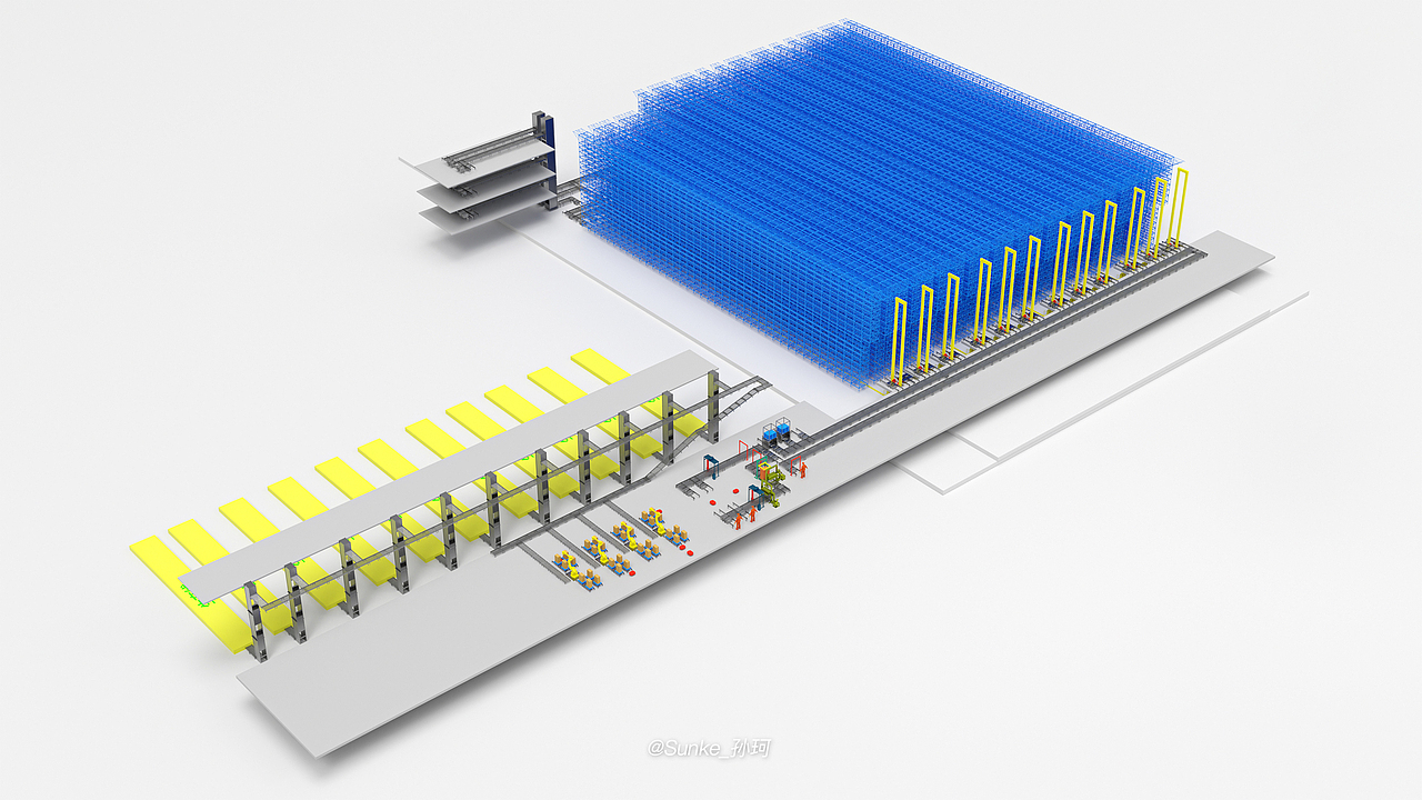 物流园区工厂鸟瞰三维效果图渲染（图ZMzkxMTgyNDAw） - 其他三维 - 站酷设计师SunKe_孙珂原创素材 - 站酷ZCOOL