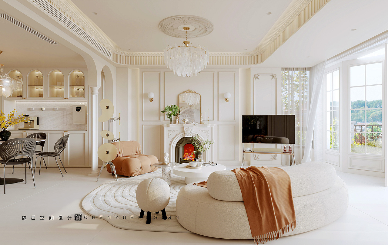 陈岳作品 | 富豪新岸 法式优雅（图ZMzkxMTg4Mjg4） - 家装设计 - 站酷设计师ATDESIGN陈岳原创素材 - 站酷ZCOOL