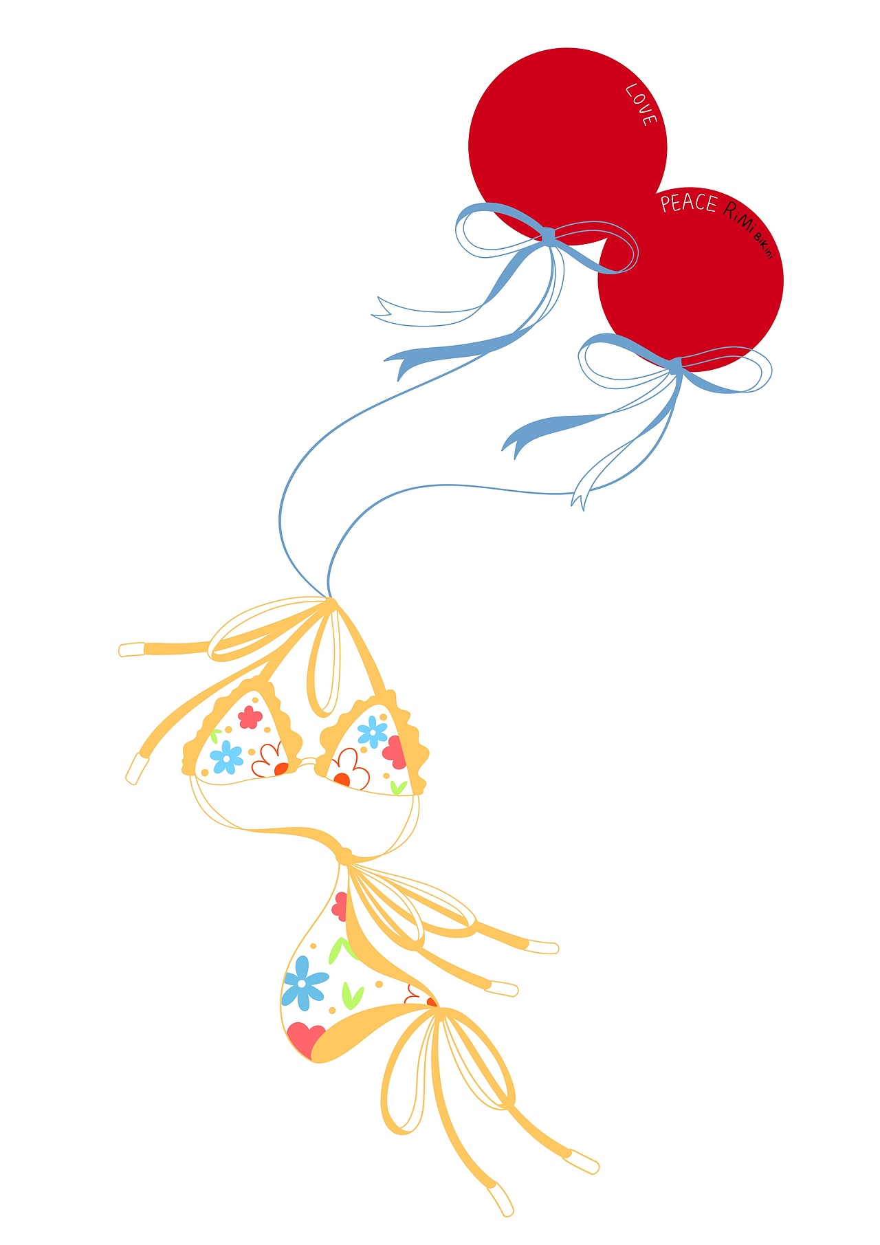 插画合作｜海南比基尼买手店RiMiBikini（图ZMzkxMTg4NTEy） - 商业插画 - 站酷设计师麻薯猫原创素材 - 站酷ZCOOL
