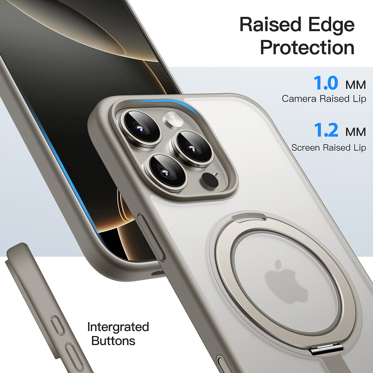 iPhone 16 Pro旋转支架哑光壳建模渲染电商主图效果图（图ZMzkxMTk1MzI0） - 电商 - 站酷设计师一叶知秋09原创素材 - 站酷ZCOOL