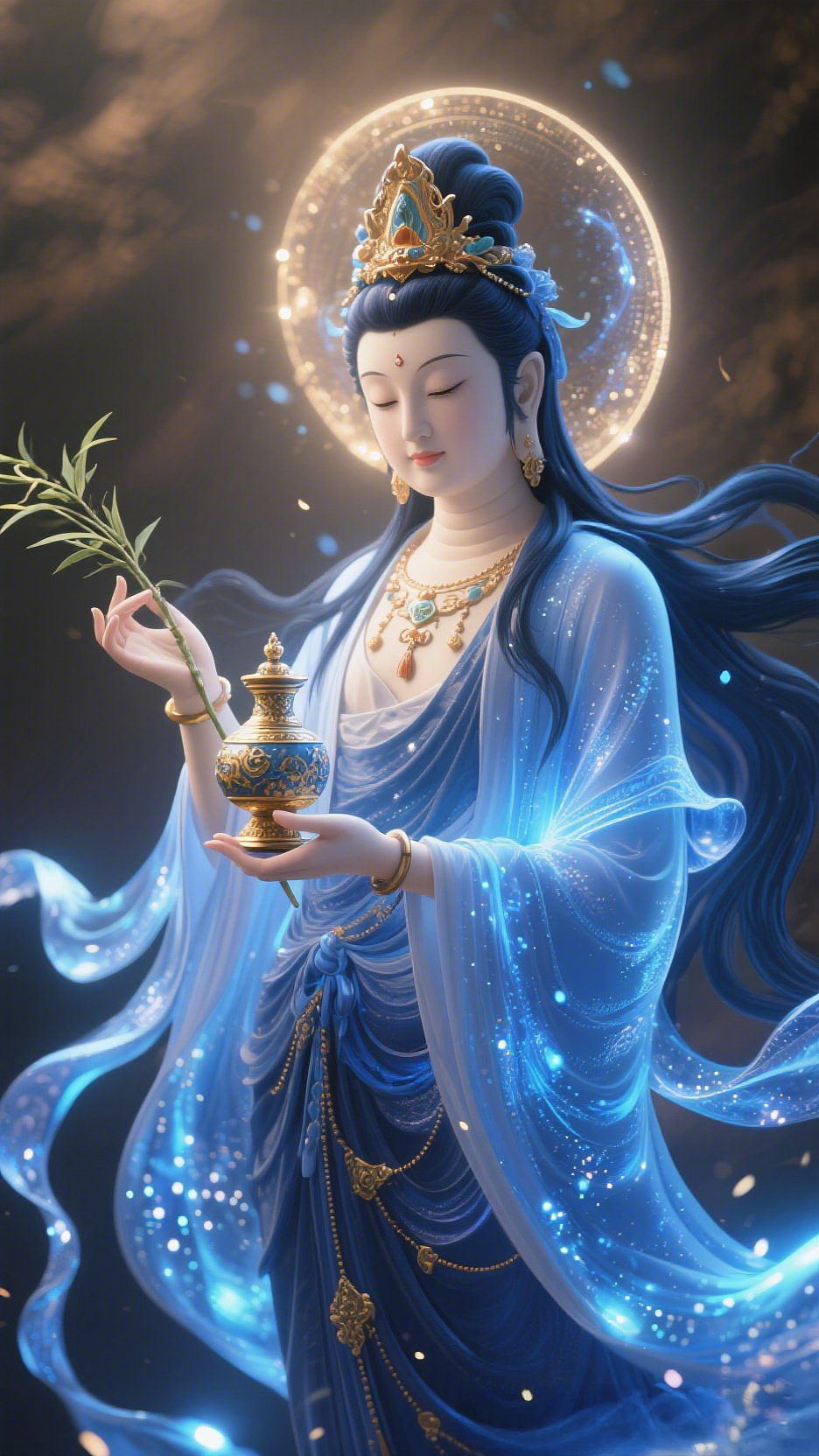 绝美的观音菩萨照🙏（图ZMzkxMTk3MDg4） - 商业插画 - 站酷设计师AMI163原创素材 - 站酷ZCOOL