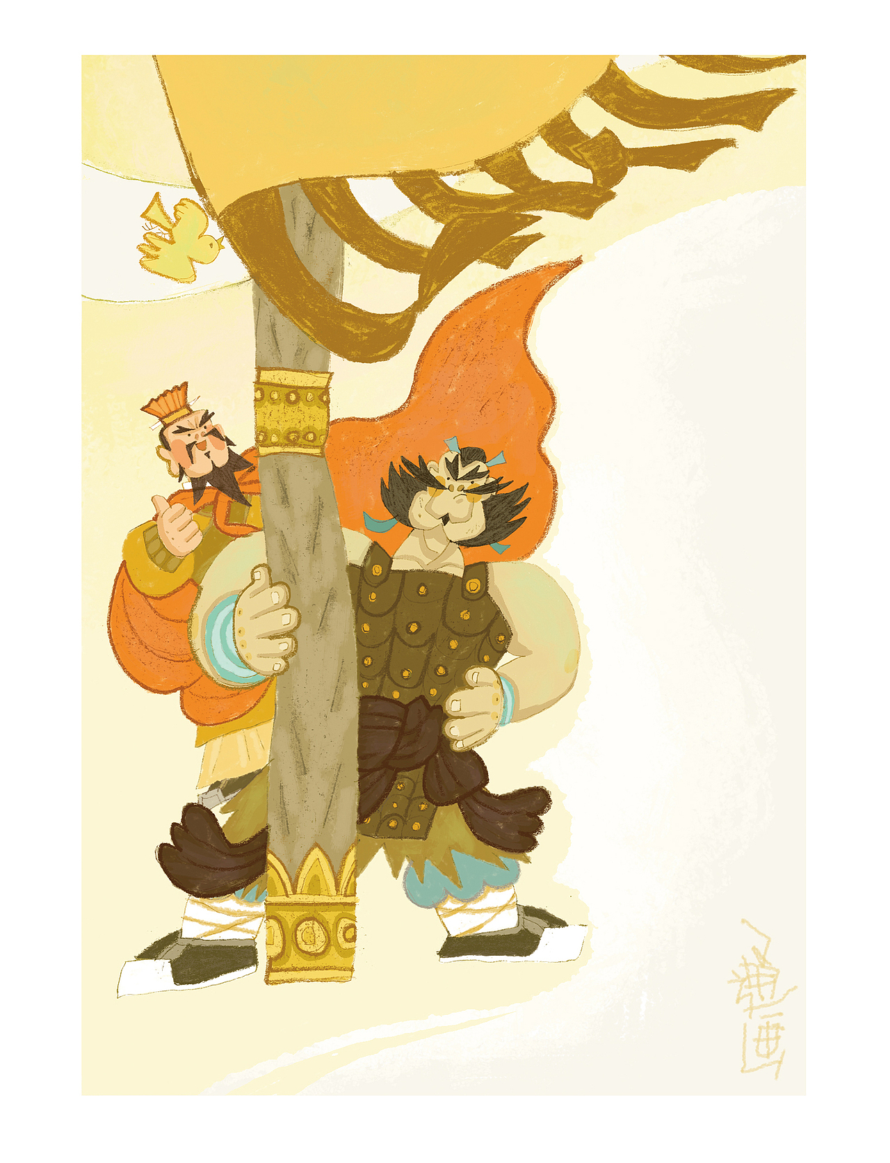 儿童杂志插画·三国故事