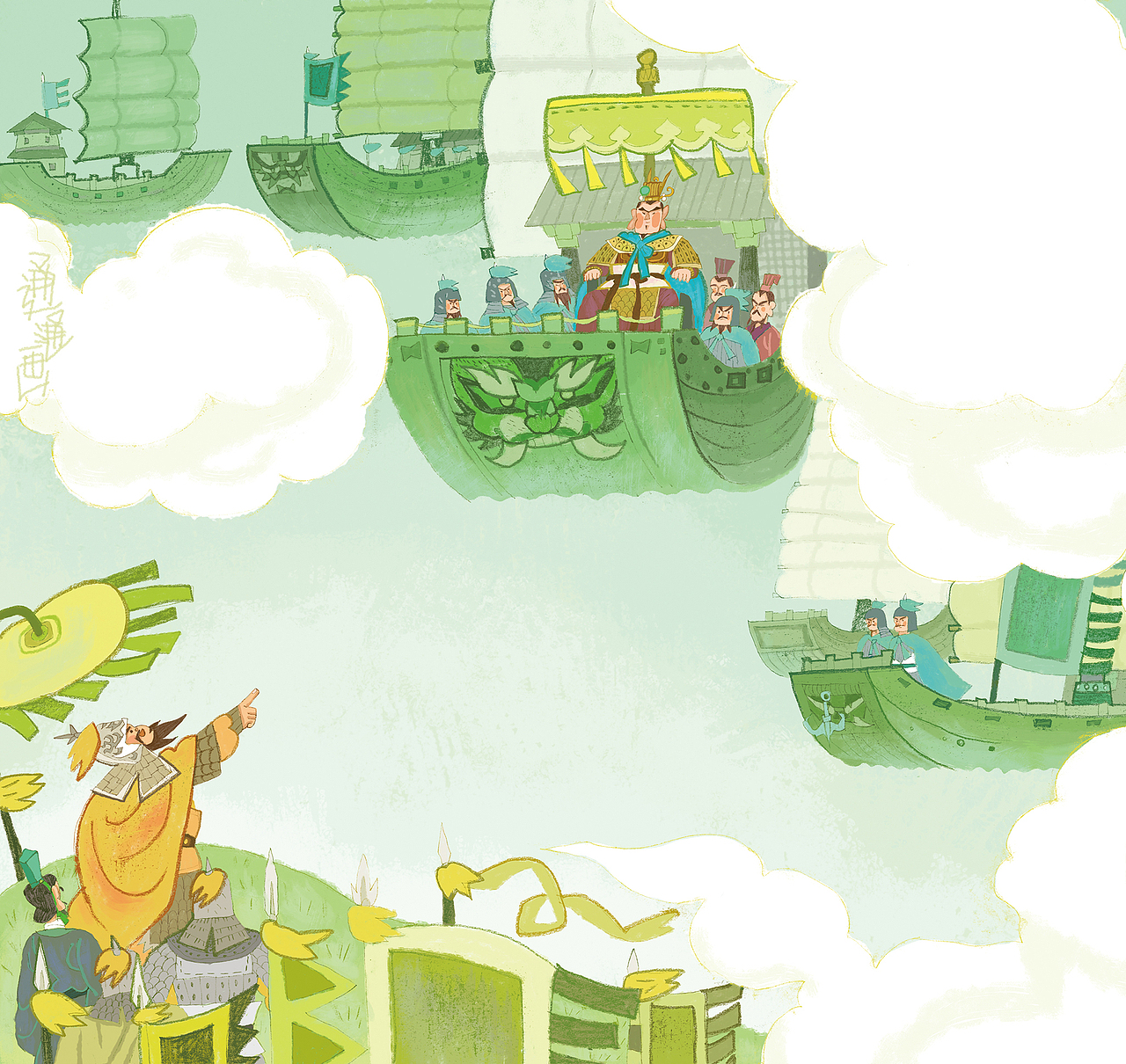 儿童杂志插画·三国故事