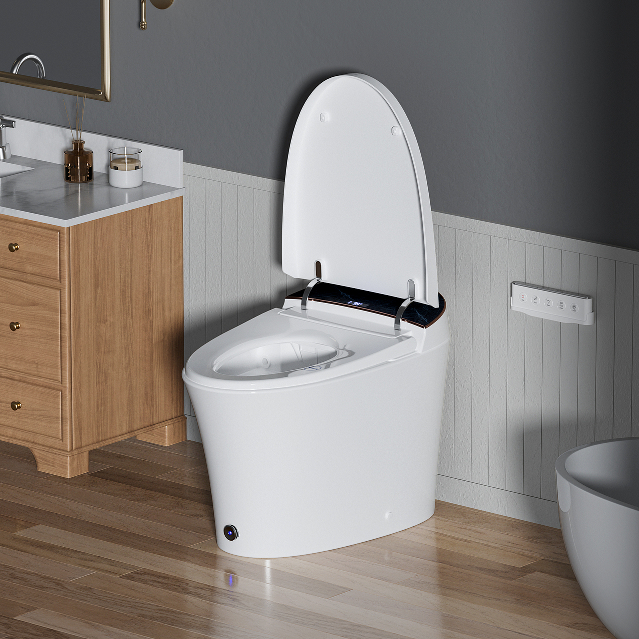 智能马桶亚马逊主图A+建模渲染（图ZMzkxMTk4ODgw） - 产品 - 站酷设计师福州XINGRONG设计原创素材 - 站酷ZCOOL