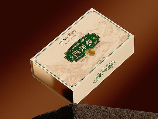 国药集团西洋参保健品礼盒包装设计