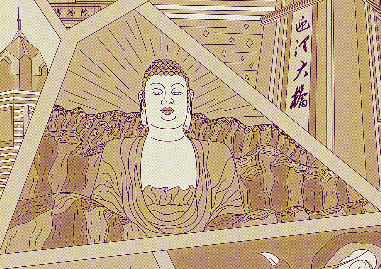 太原|城市|风景|海报|文旅|插画|复古（老报纸风）（图ZMzkxMjAyNjEy） - 商业插画 - 站酷设计师prince琦雨遇鱼原创素材 - 站酷ZCOOL