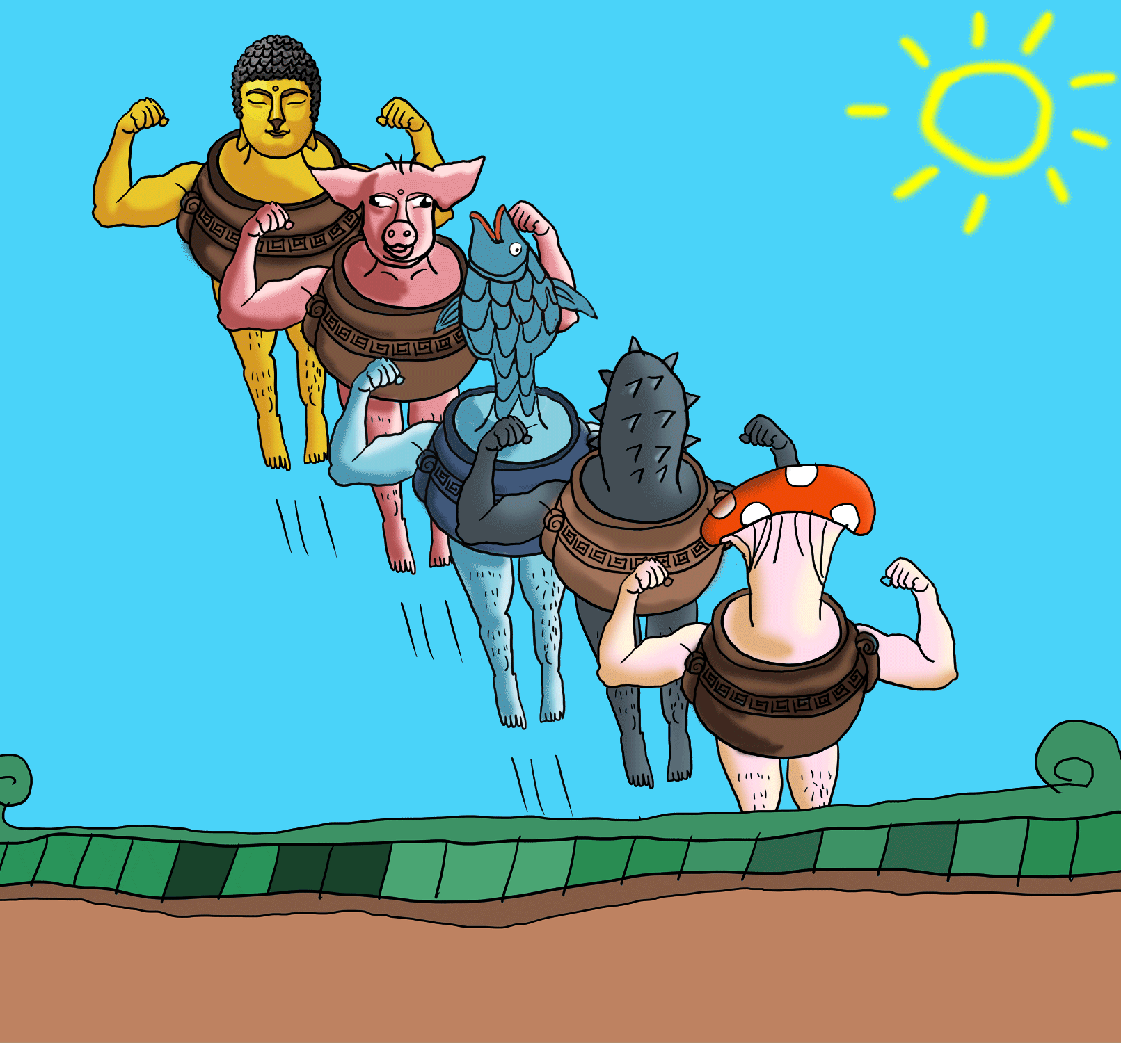 福州美食创意插画