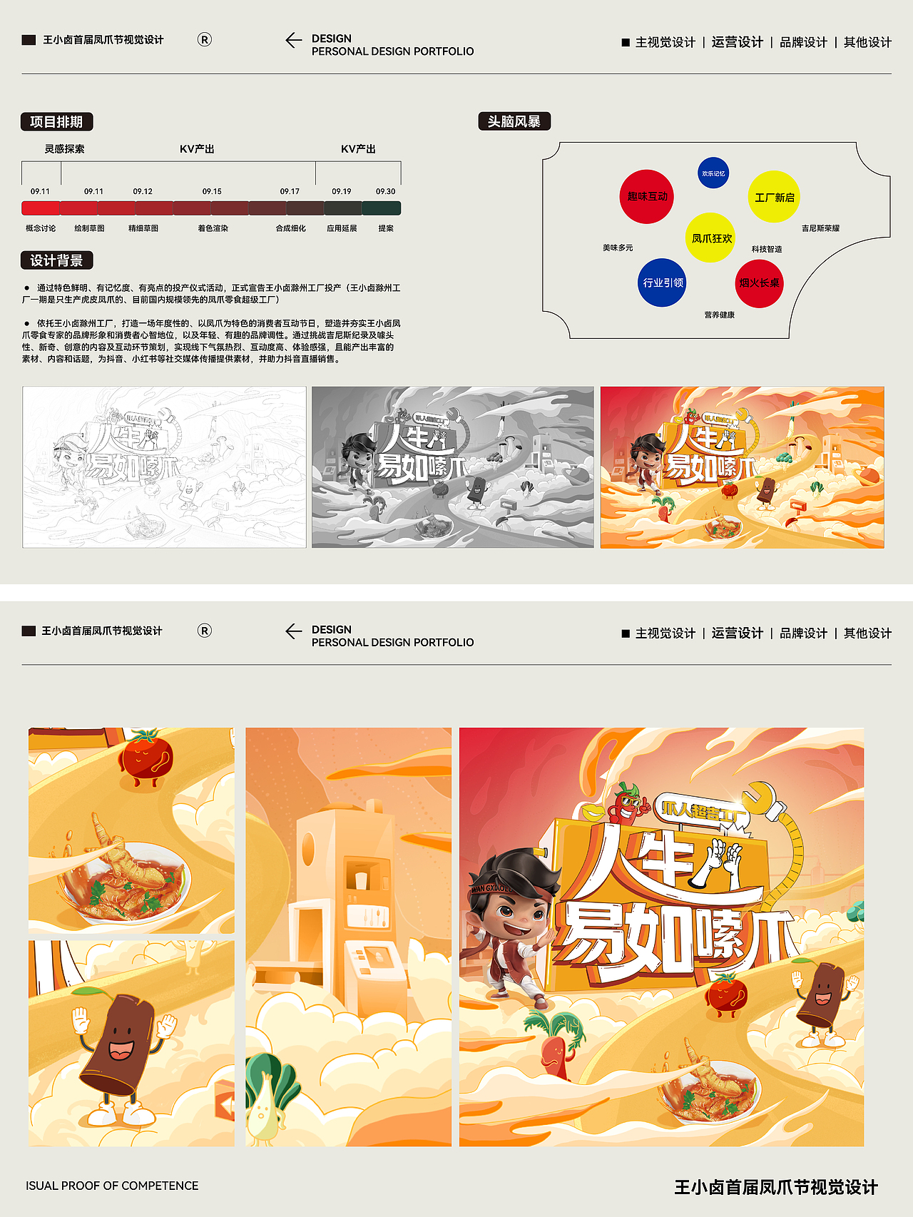 王小卤首届凤爪节滁州工厂投产视觉设计（图ZMzkxMjA5NDEy） - 品牌 - 站酷设计师史先生您怎么才来原创素材 - 站酷ZCOOL