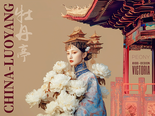 AIGC-《木上牡丹开·洛城美人来》