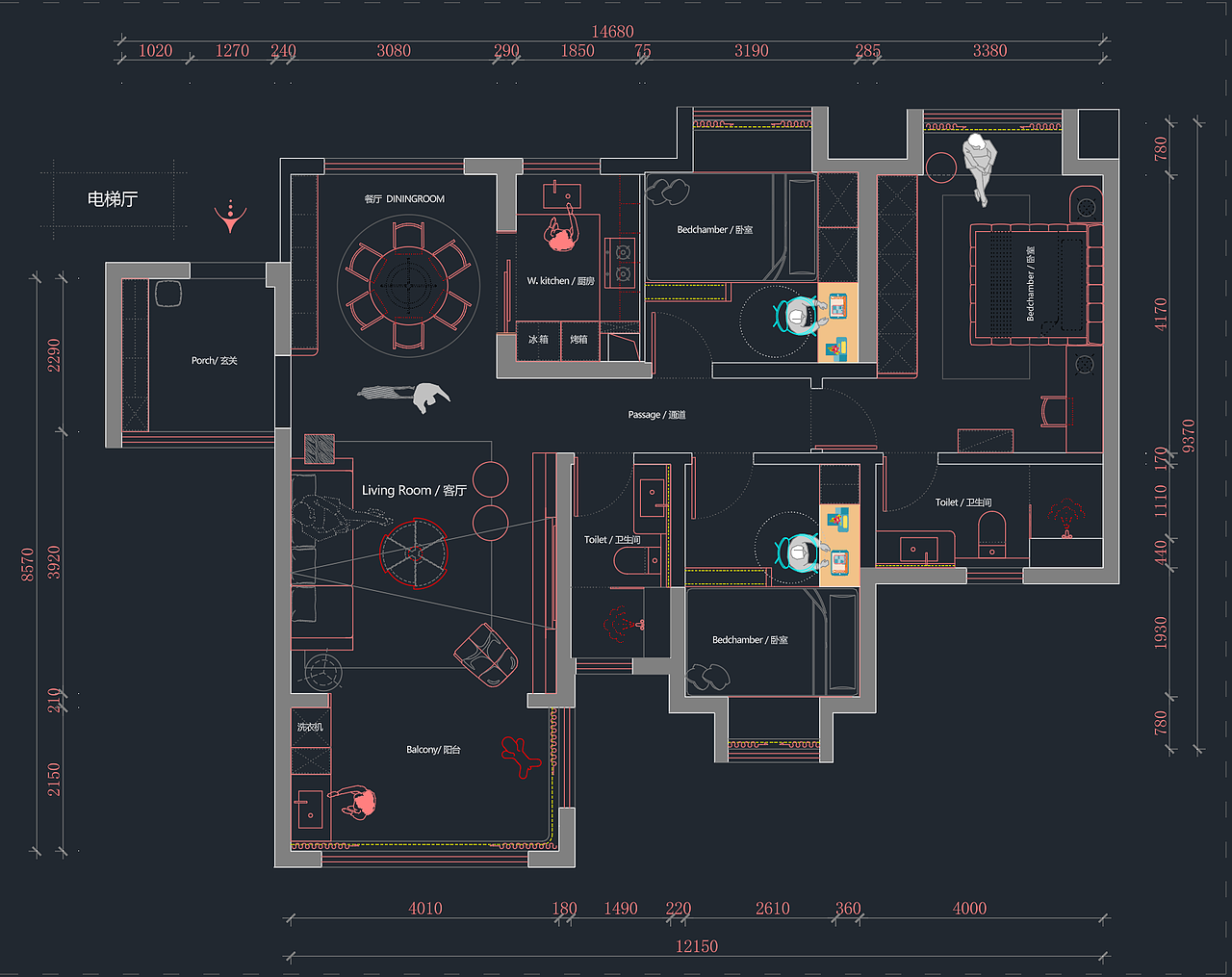 蓝天居（中古风）（图ZMzkxMjExOTM2） - 家装设计 - 站酷设计师冒蓝火的cpu原创素材 - 站酷ZCOOL