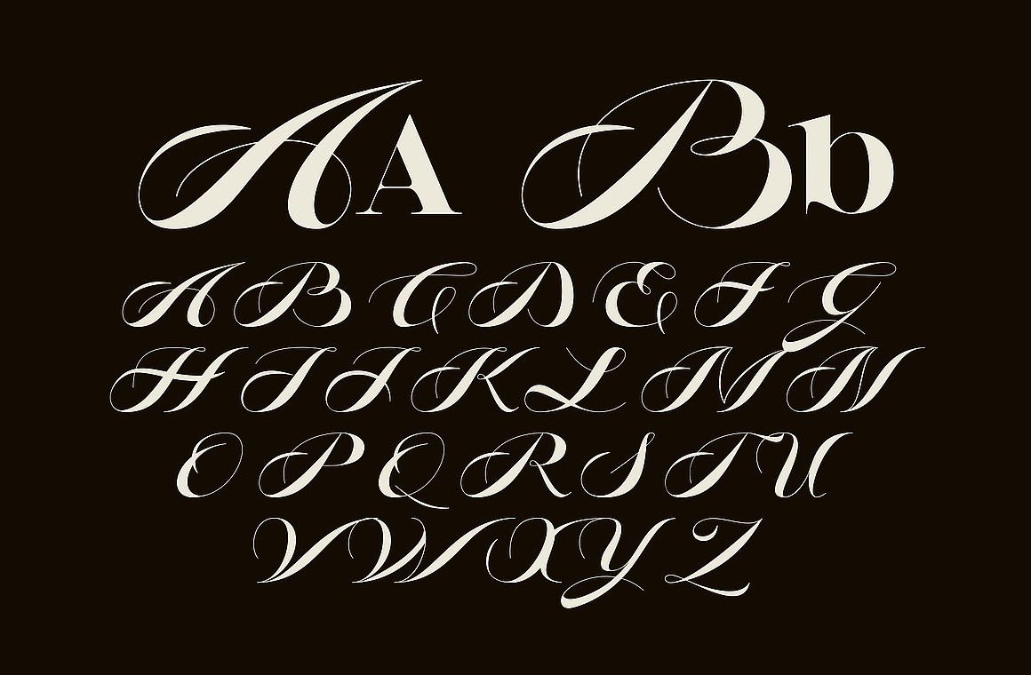 优雅时尚奢华广告杂志画册请柬封面标题衬线英文字体