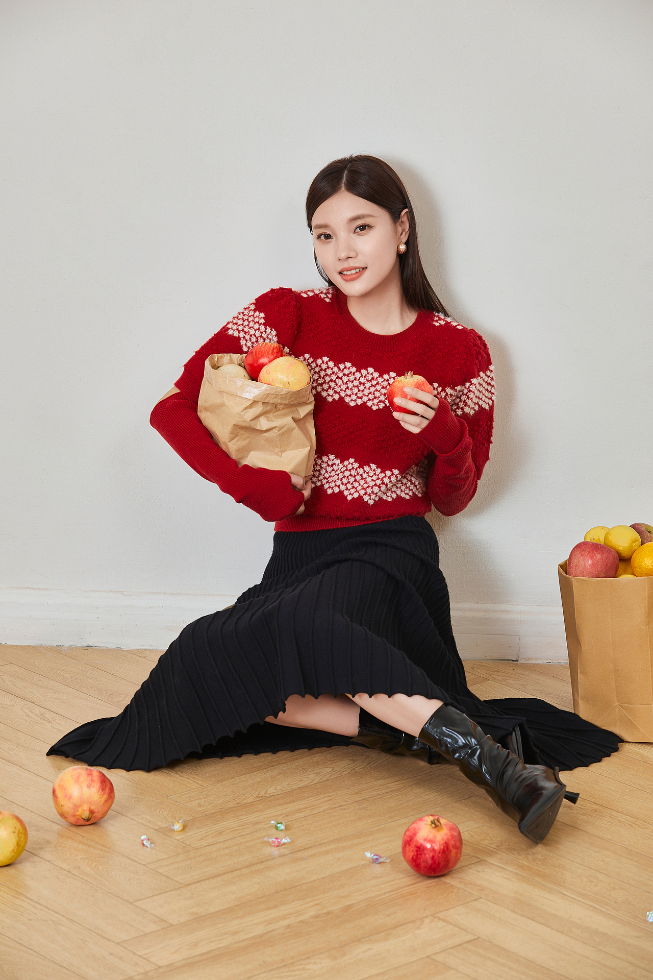 圣诞主题女装拍摄