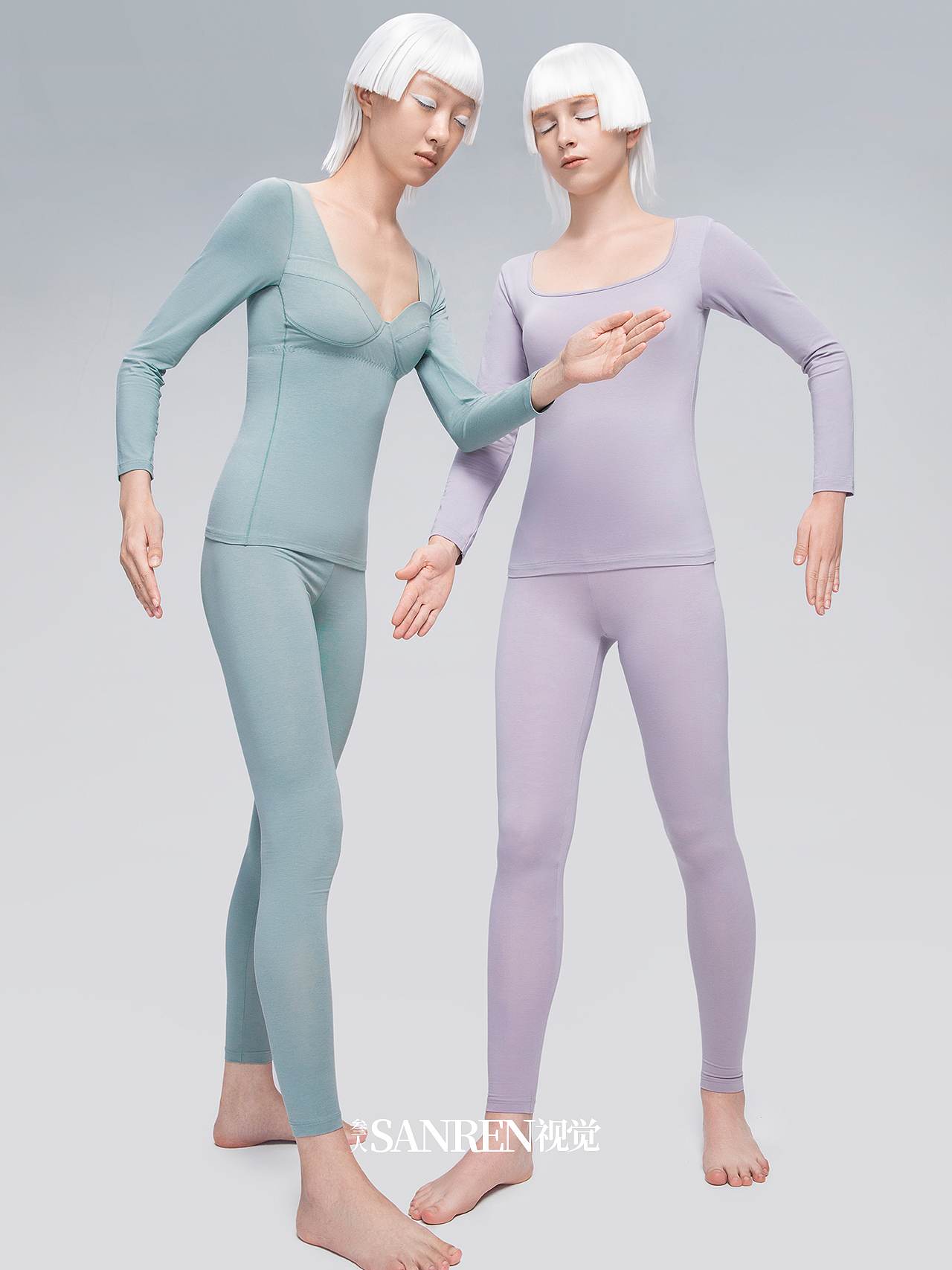 保暖内衣拍摄 模特拍摄 秋衣秋裤 品牌内衣拍摄