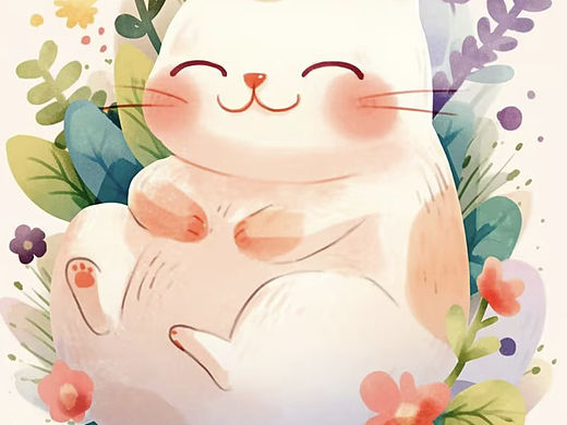 兔子和猫咪的欢乐时光