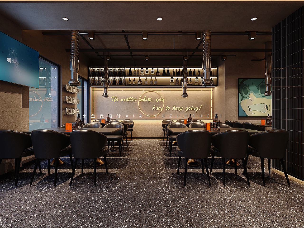 烤肉店氛围感设计案例（图ZMzkxMjE2MDIw） - 酒店餐饮设计 - 站酷设计师鱼小鱼做设计原创素材 - 站酷ZCOOL
