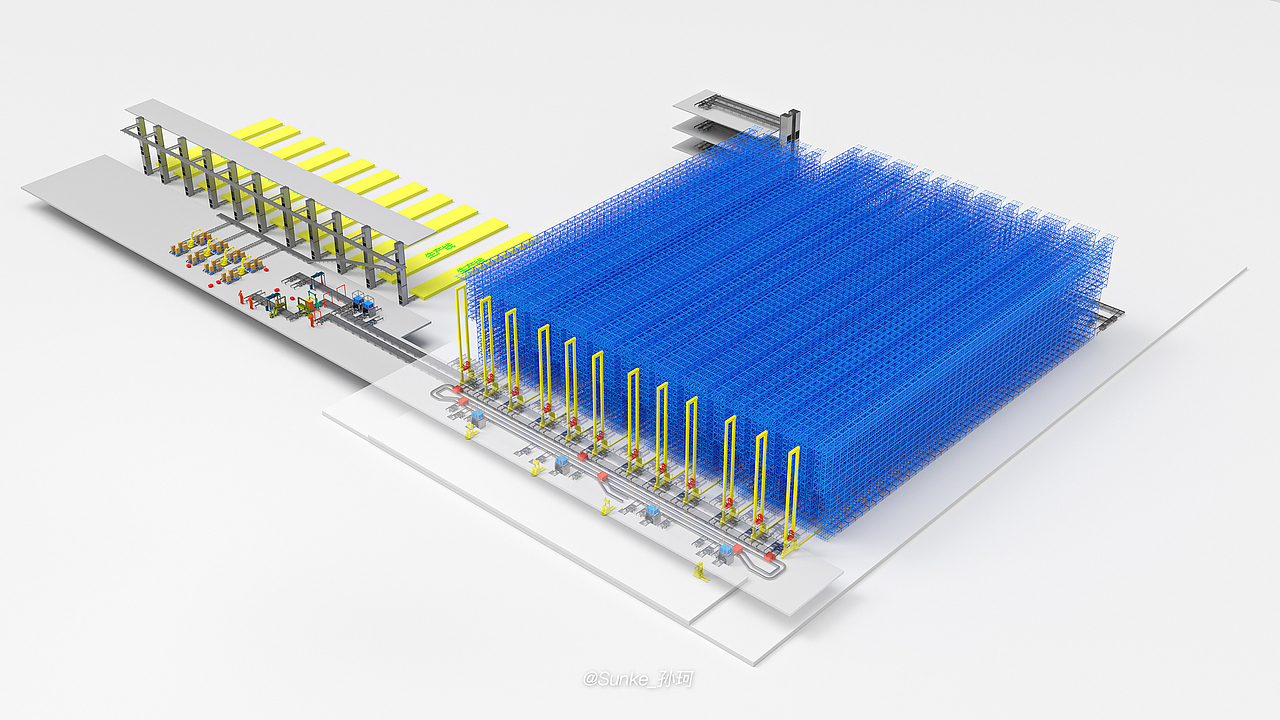 物流园区工厂鸟瞰三维效果图渲染（图ZMzkxMjE5ODk2） - 其他三维 - 站酷设计师SunKe_孙珂原创素材 - 站酷ZCOOL