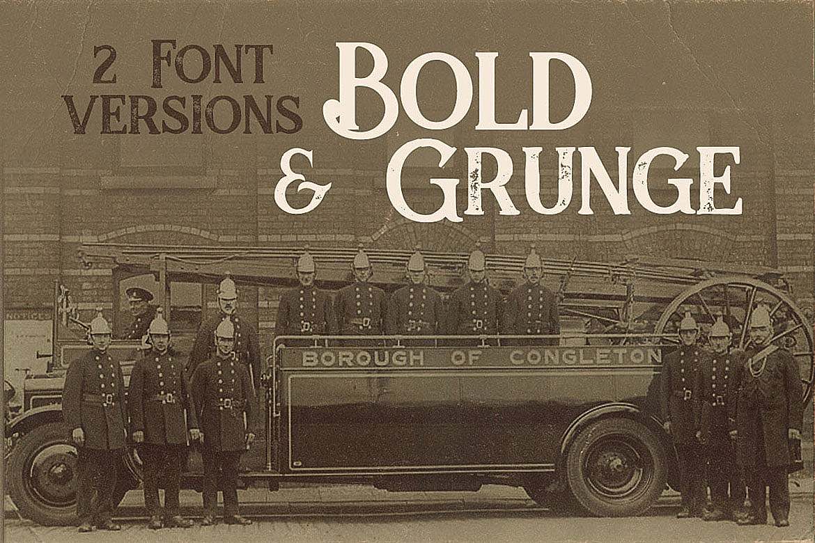 创意复古装饰标题英文字体