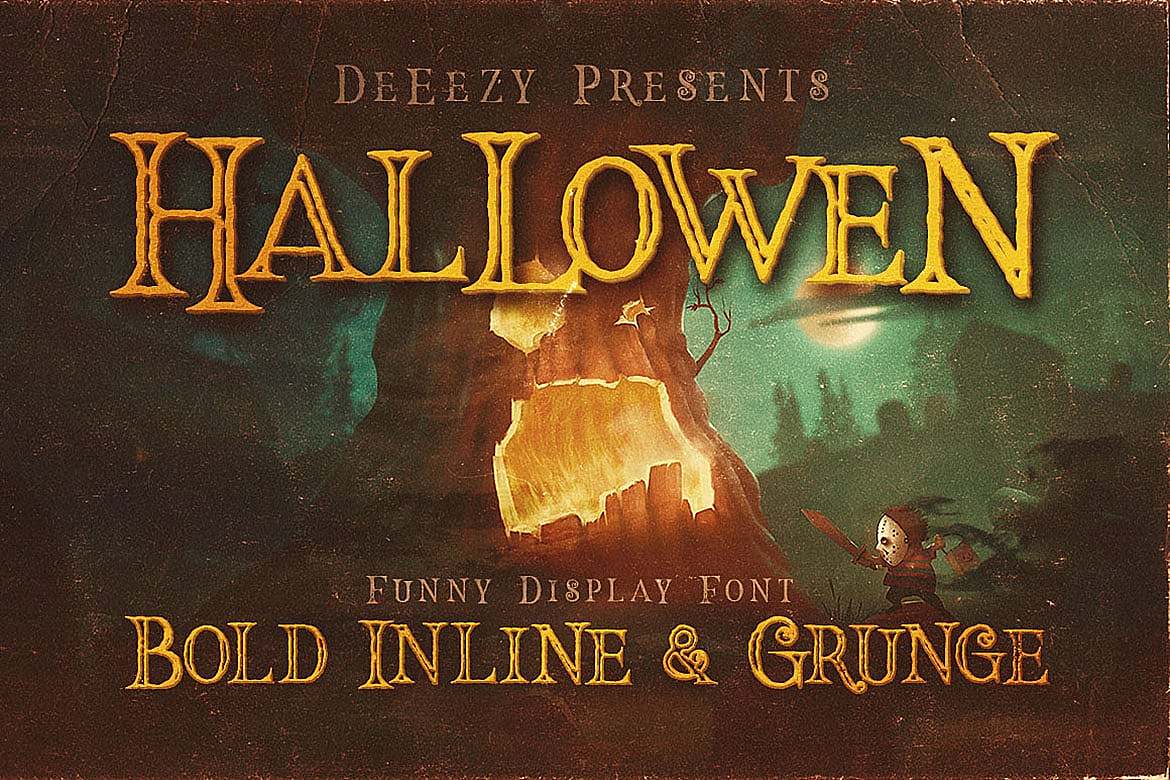 创意复古装饰标题英文字体