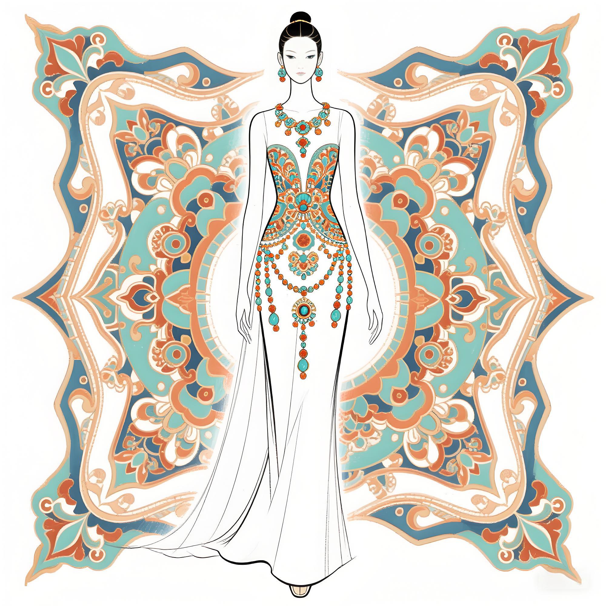 【终极剧透】这件礼服,让敦煌藻井在天幕间流转!💫
