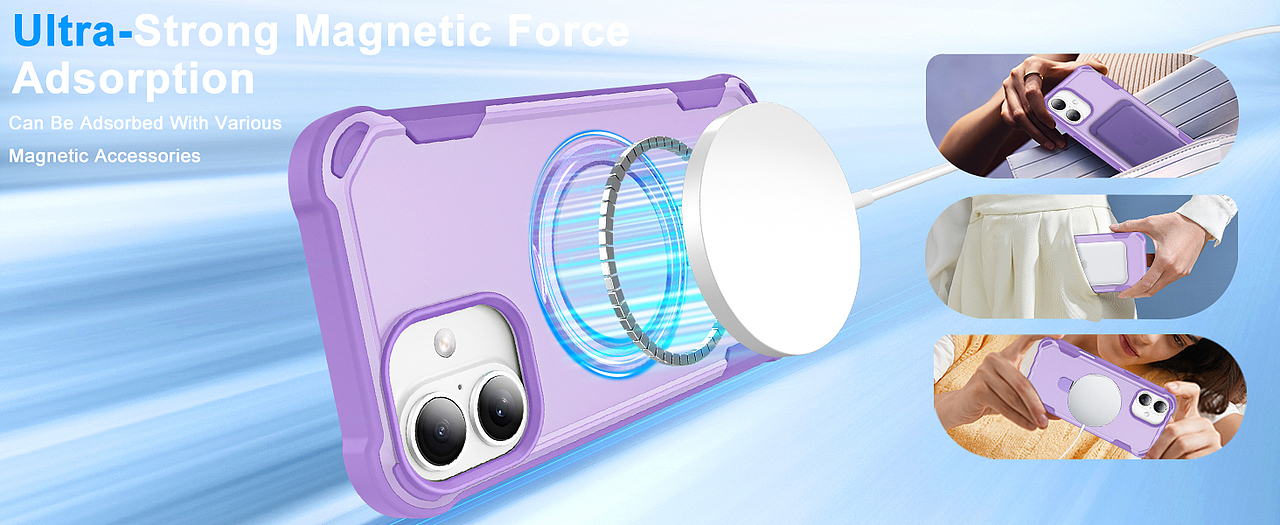 亚马逊斜齿磁吸支架-主附图高级A+