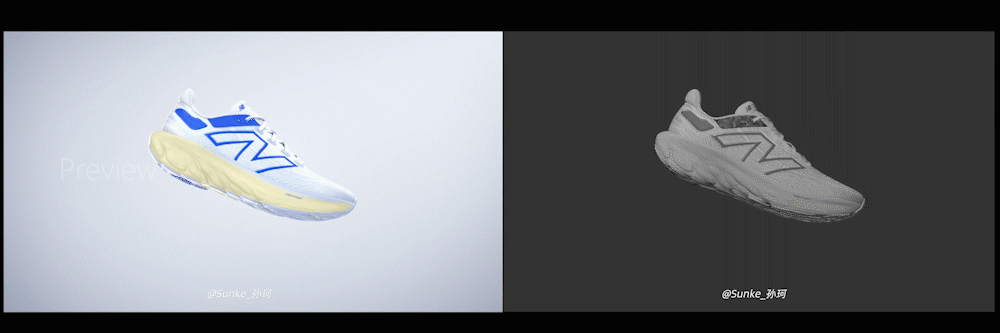 New Balance Fresh Foam 跑鞋产品CG三维动画广告