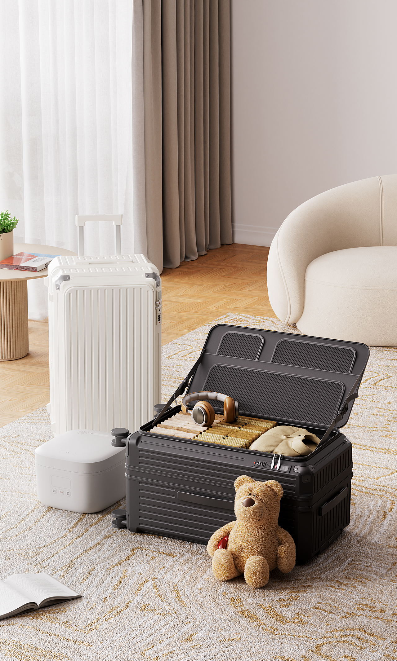 行李箱场景渲染