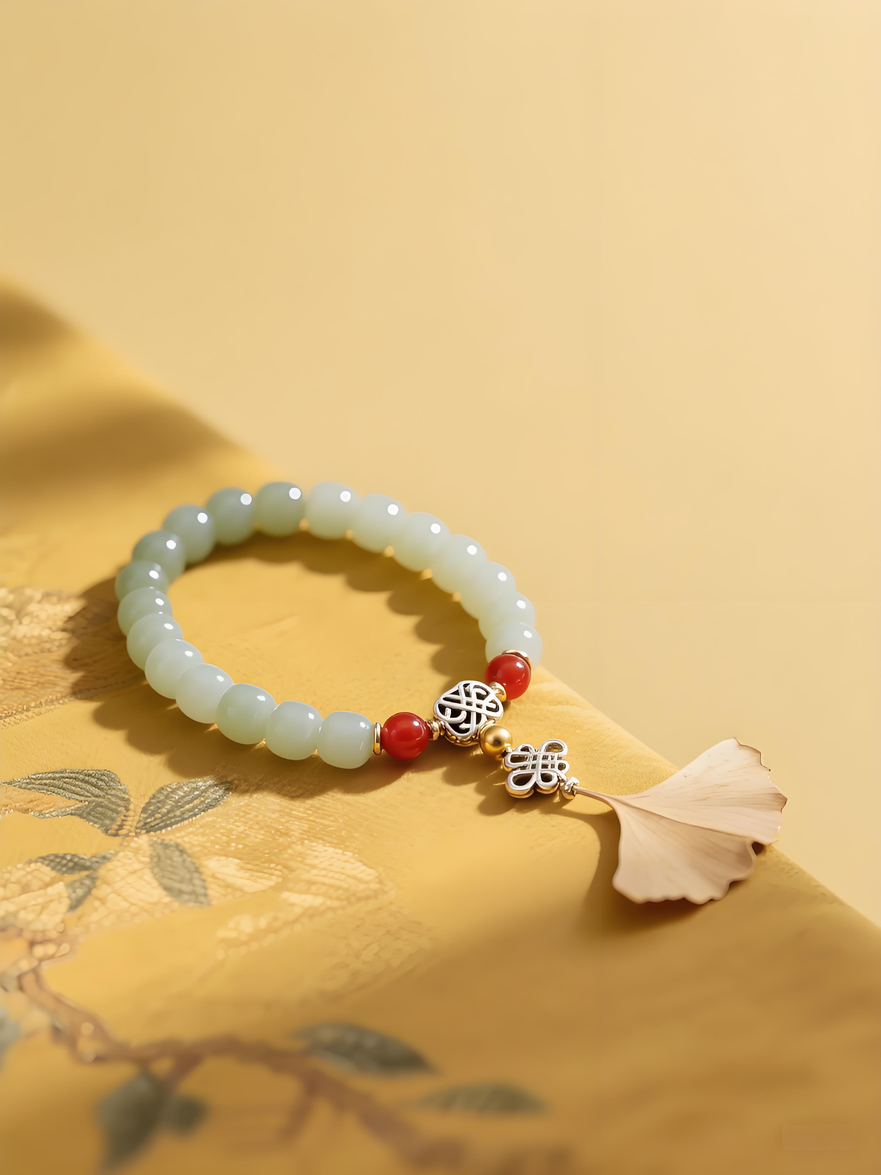 “这块玉糖里,藏着江南的春天!新中式少女手链让我原地沦陷~”