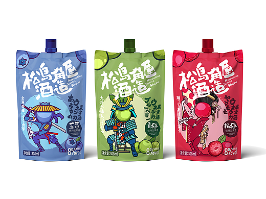 “松岛角屋酒造”伏特加果酒包装设计