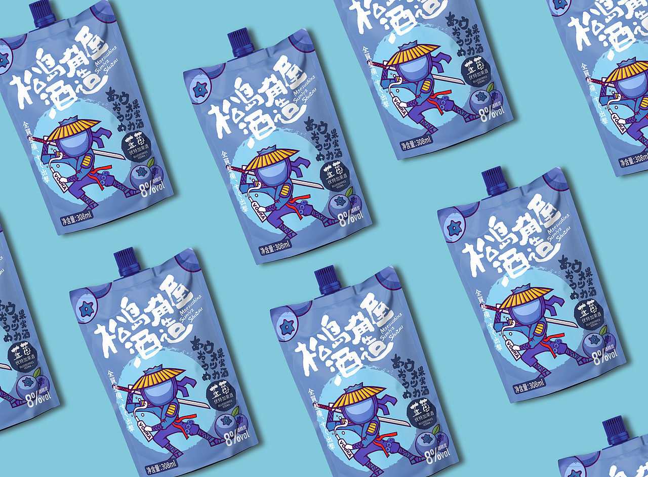 “松岛角屋酒造”伏特加果酒包装设计