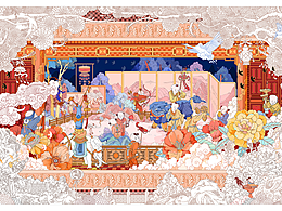 国潮/中国风/古风-插画