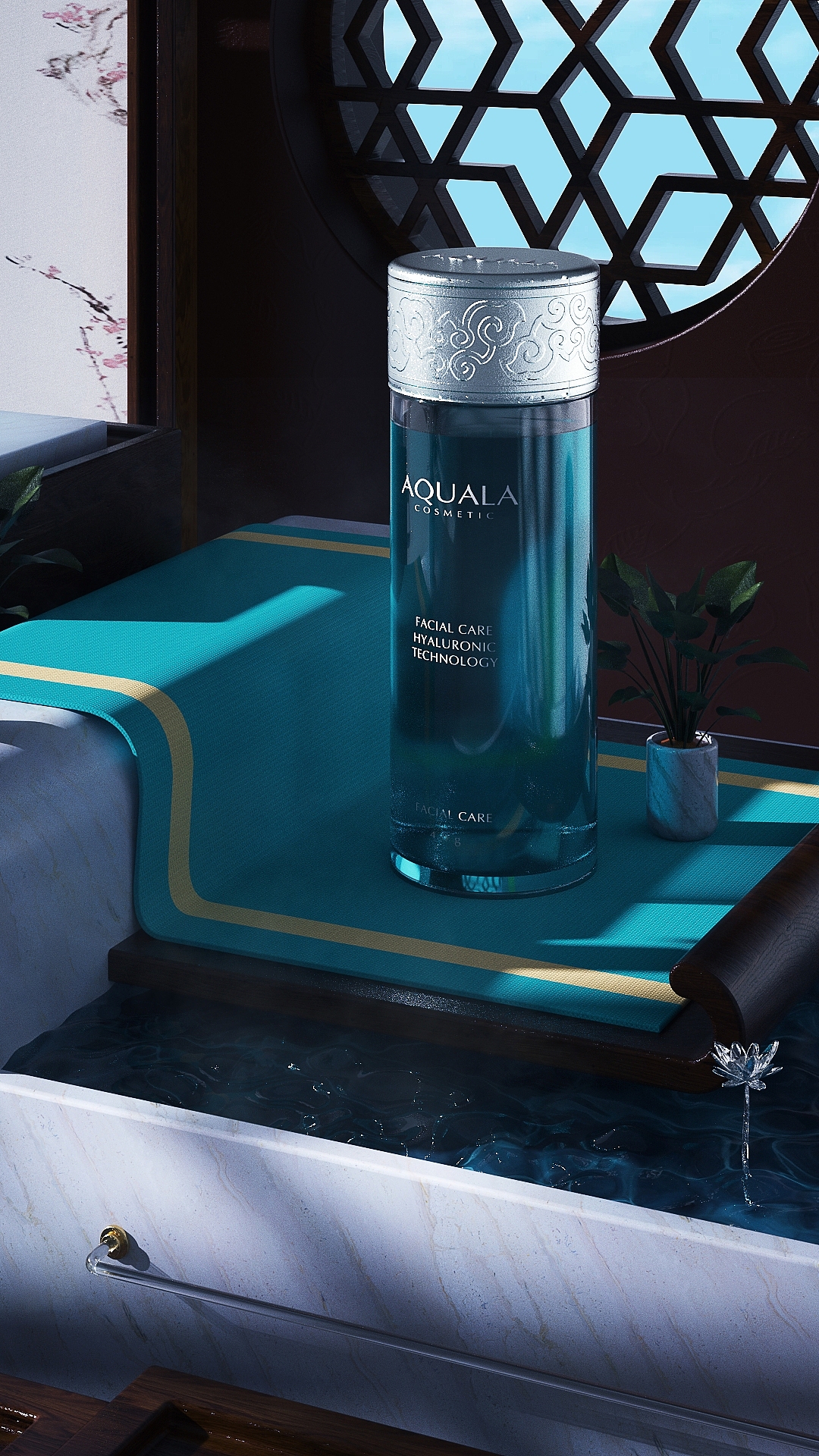 水瓶场景建模渲染