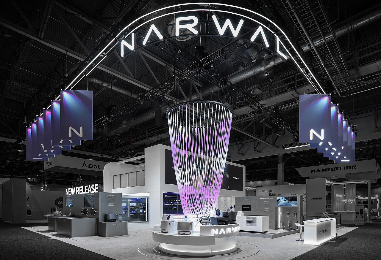 NARWAL云鲸|美国CES2025|国际展台设计|展示空间|原创(图ZMzkxMjgzMTMy) - 展陈设计 - 站酷设计师FORMS方世设计原创素材 - 站酷ZCOOL