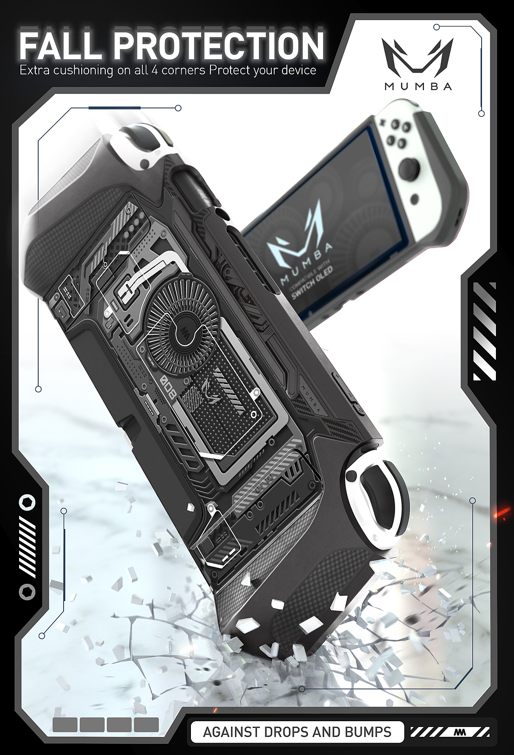 Amazon電商視覺(jué)設(shè)計(jì)_Switch OLED保護(hù)殼（圖ZMzkxMjk4Mzg0） - 電商 - 站酷設(shè)計(jì)師是我呀___原創(chuàng)素材 - 站酷ZCOOL