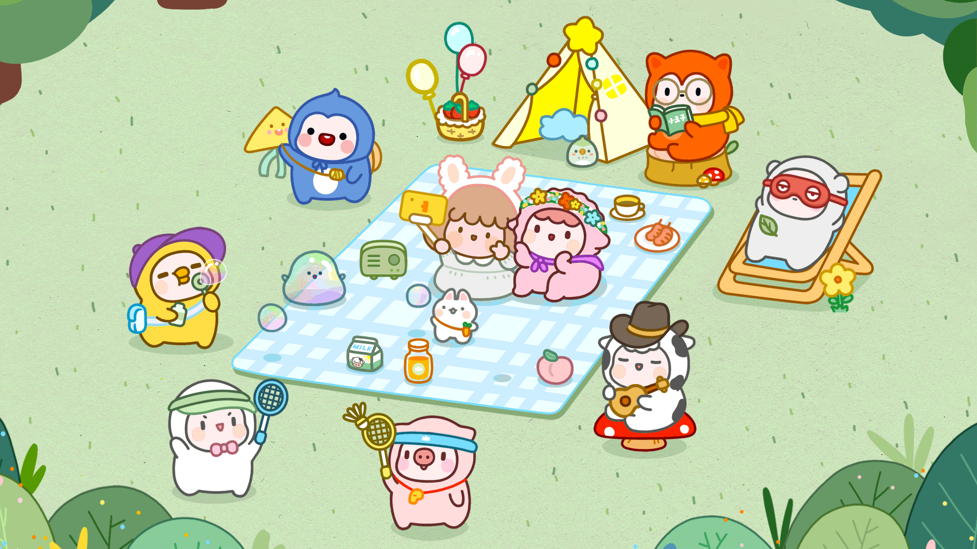 腾讯原创馆装扮丨胖滚家族