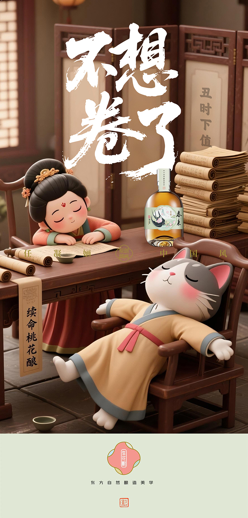 生花酿-花香型紫米酒系列（图ZMzkxMzAxMzY0） - 商业插画 - 站酷设计师任凝婳原创素材 - 站酷ZCOOL