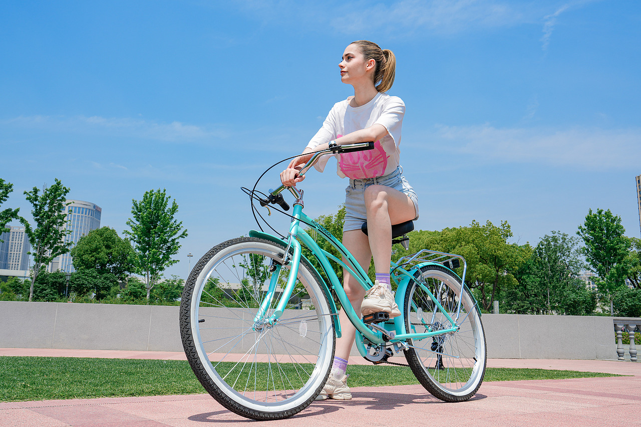 电商平面拍摄|自行车春夏季户外拍摄