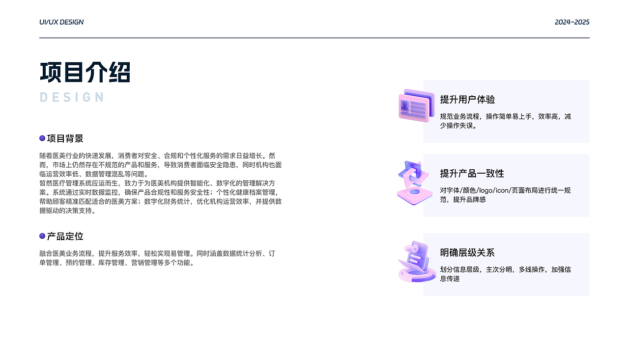 皙然医美SaaS系统 B端界面设计