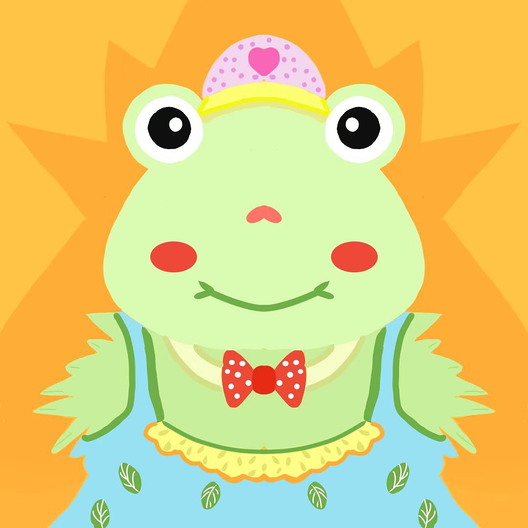 蛙蛙🐸（图ZMzkxMzMyMzIw） - 儿童插画 - 站酷设计师拽菠萝原创素材 - 站酷ZCOOL