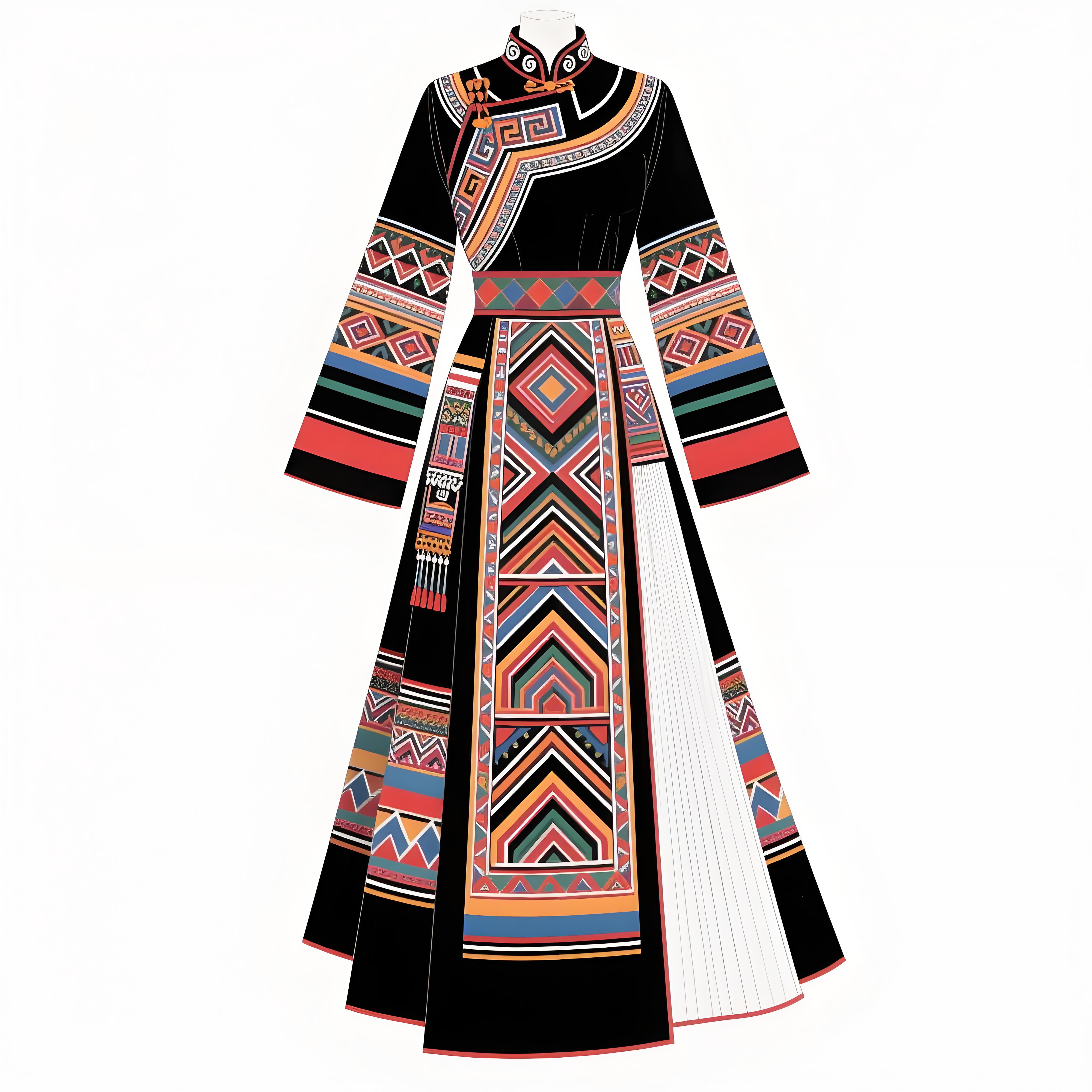 毛南族高定礼服设计说明