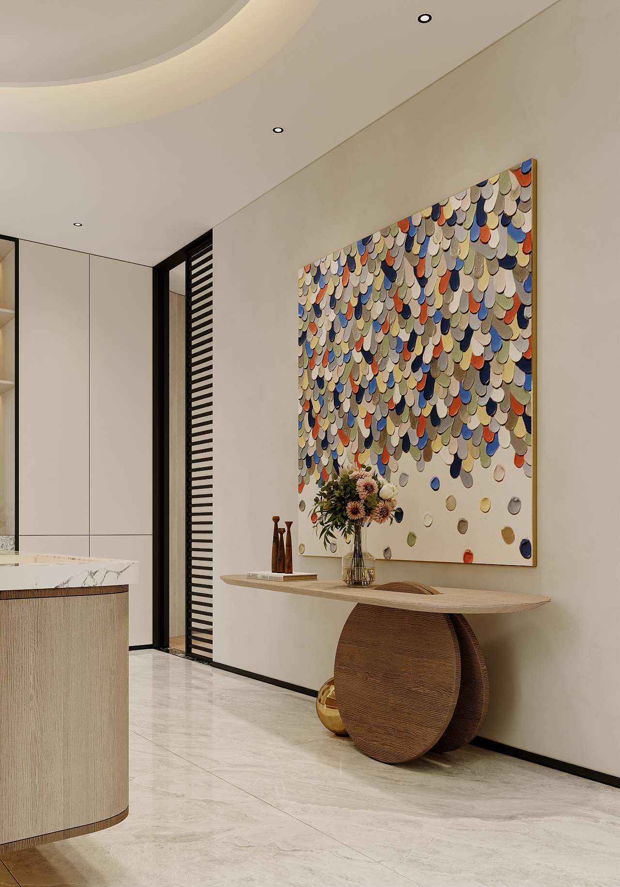 三亚 绿城海棠望庐 650㎡ 原木奶油风效果图表现