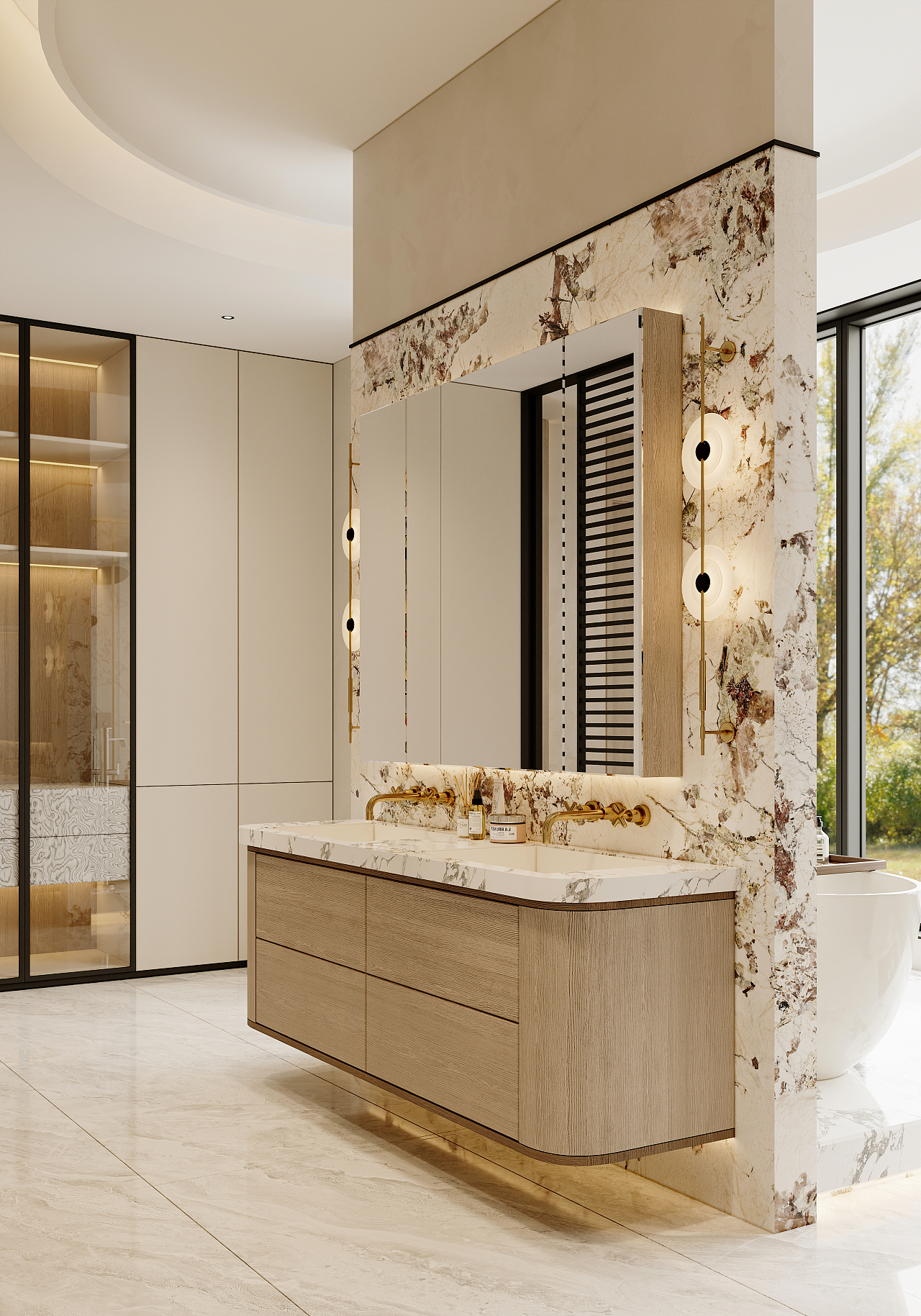 三亚 绿城海棠望庐 650㎡ 原木奶油风效果图表现