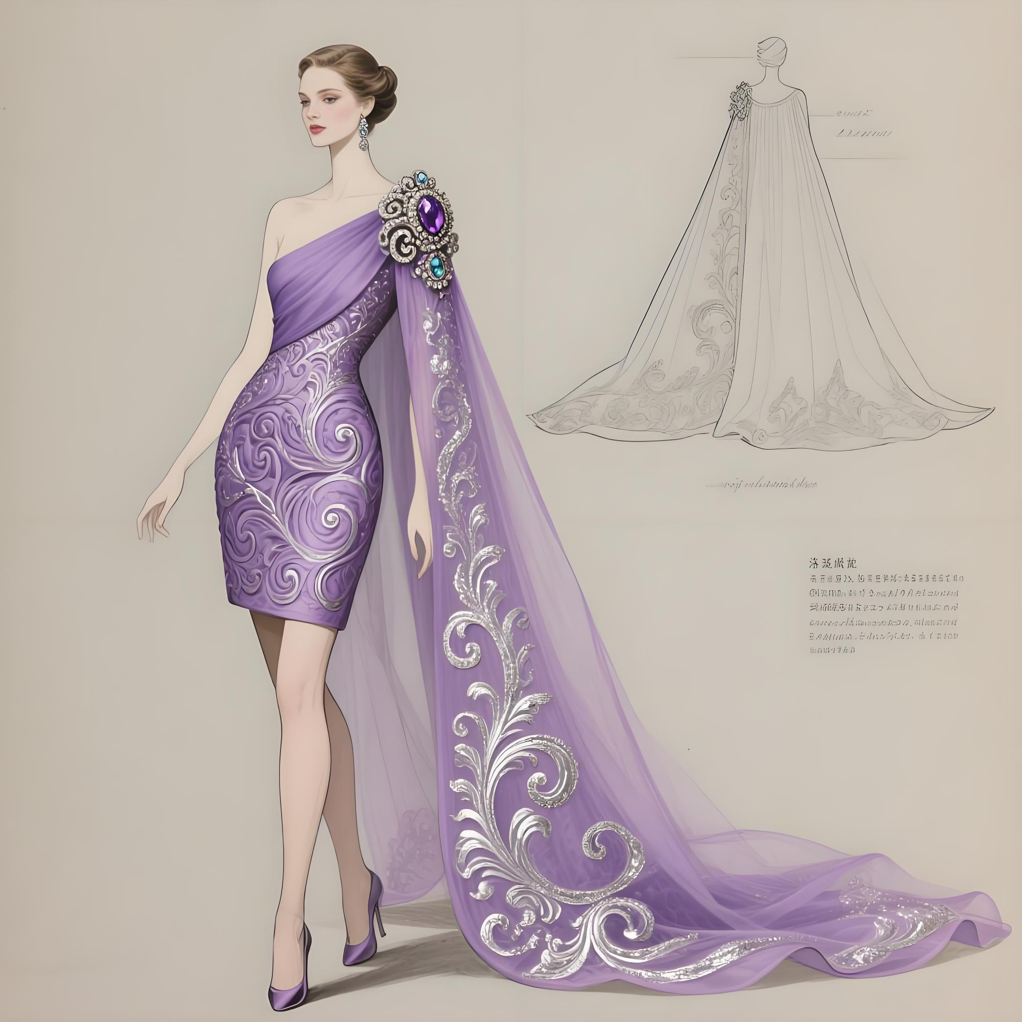 卷草低语,华服新生:洛可可纹样在当代高定中的永恒回响