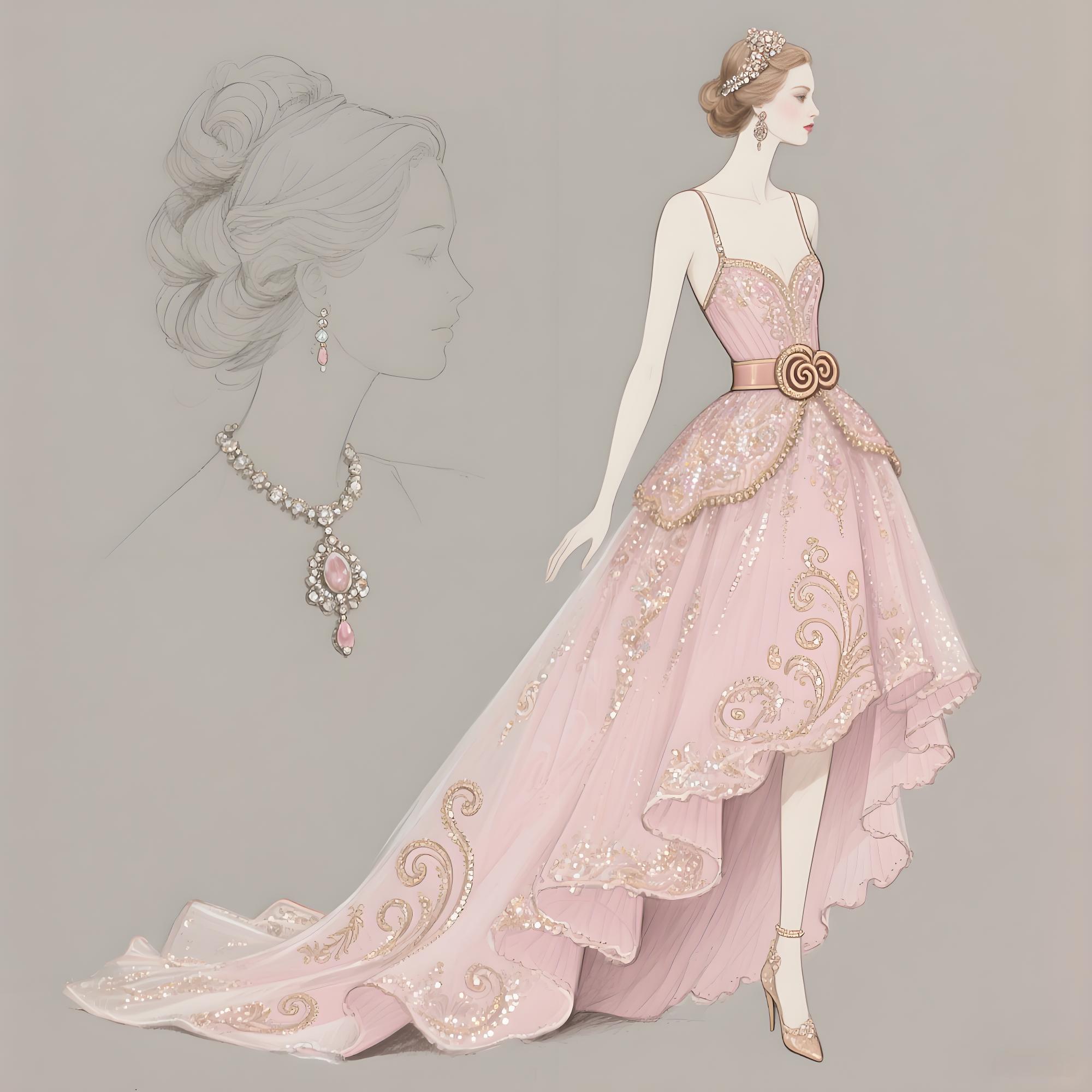 卷草低语,华服新生:洛可可纹样在当代高定中的永恒回响